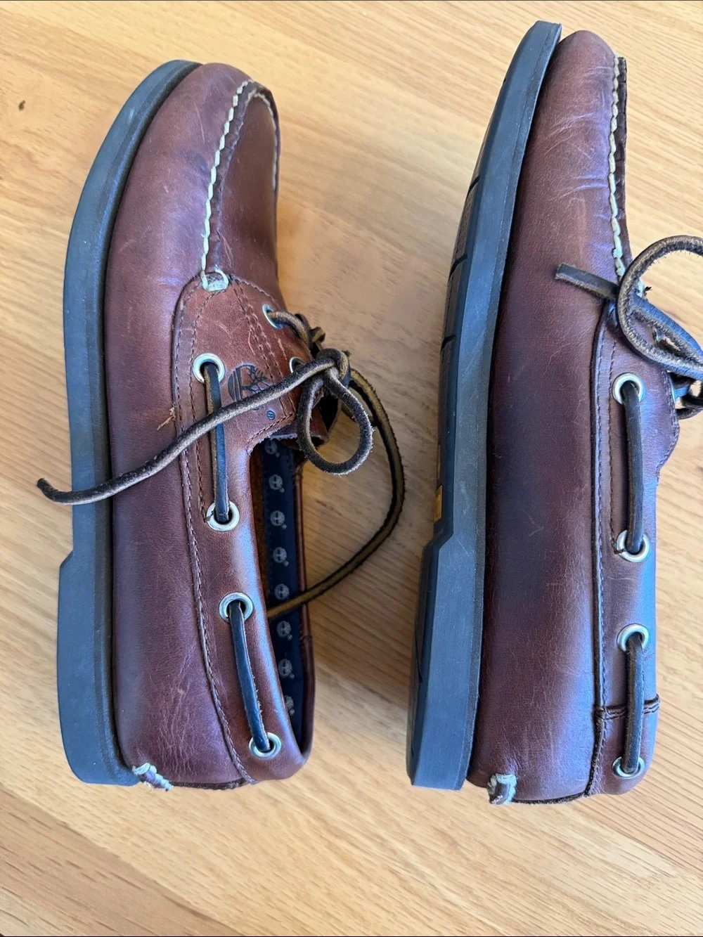 Timberland leather boat
